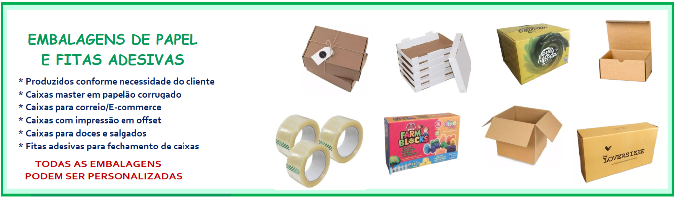 Banner caixas de papel e fitas - 2026